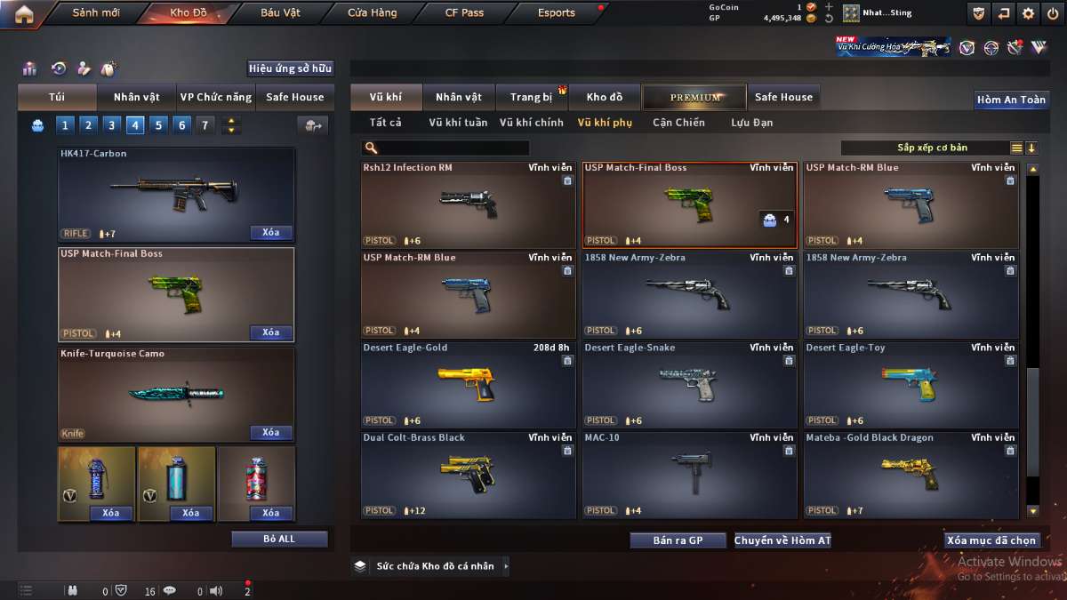 shop acc cf uy tin gia re